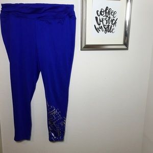 Lane Bryant Livi Active Blue Workout Leggings